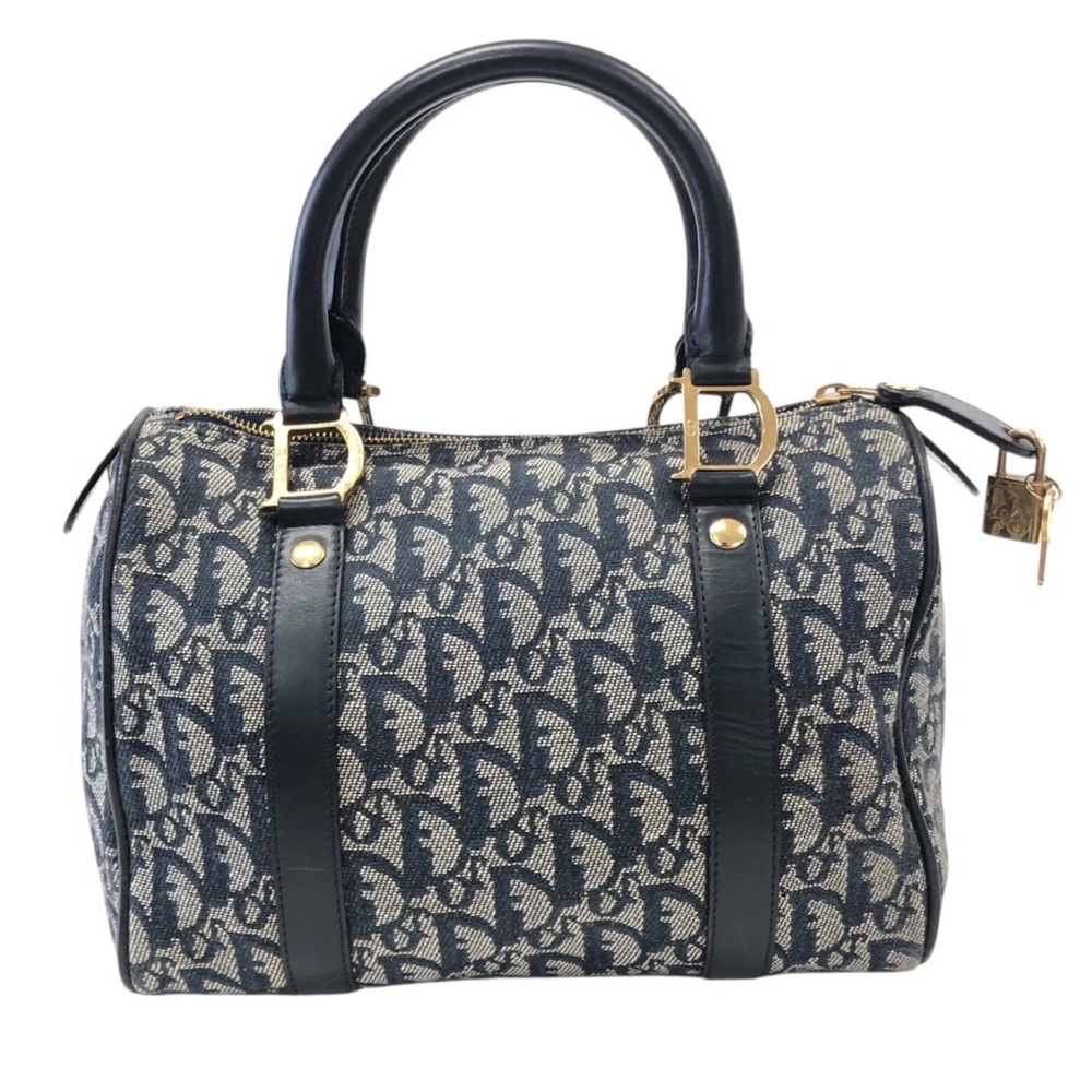 Christian Dior Black and Gray Designer Handbag